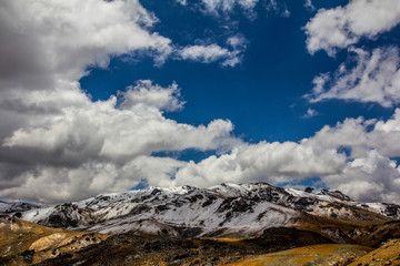 snowy andes, peru