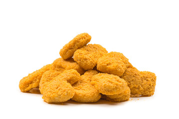 Nuggets isolated on a white background.