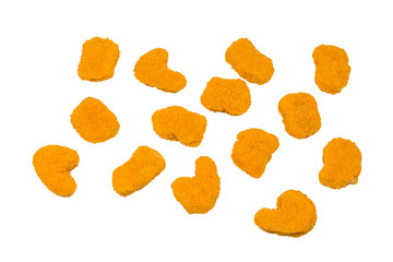 Nuggets isolated on a white background.