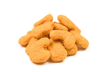 Nuggets isolated on a white background.