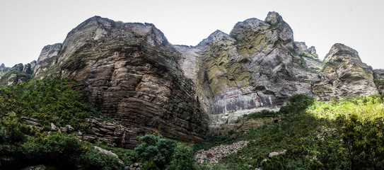 Panoramic photo of Chapada Diamantina National Park. Bahia Brazil