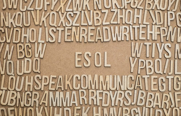 ESOL is English for Speakers of Other Languages, education for immigrant workers