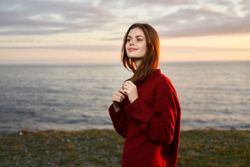 woman on the beach