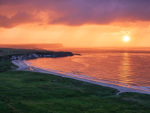 Whitepark Bay, County Antrim, Ulster, Northern Ireland