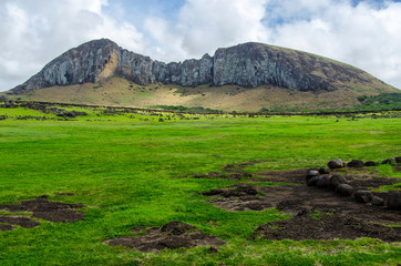 Chile - Rapa Nui or Easter Island - Rano Raraku