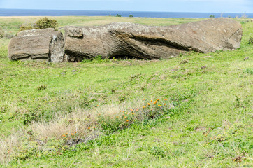 Chile - Rapa Nui or Easter Island - Rano Raraku