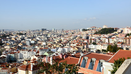 Fototapeta premium Buildings of the beautiful city of Lisbon