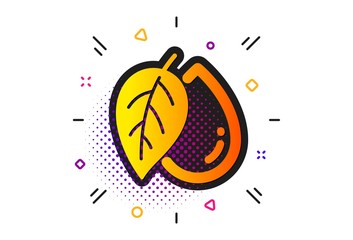 Organic tested sign. Halftone circles pattern. Mineral oil icon. Water drop symbol. Classic flat mineral oil icon. Vector