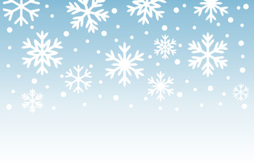 Snowflakes winter background.