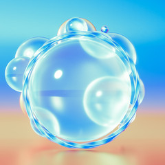 Beautiful background with geometric shape. 3d illustration, 3d rendering.