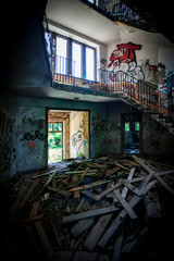 Graffiti in einem Lost Place