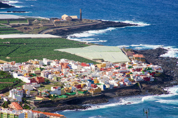 Garachico town on Tenerife, Spain - obrazy, fototapety, plakaty