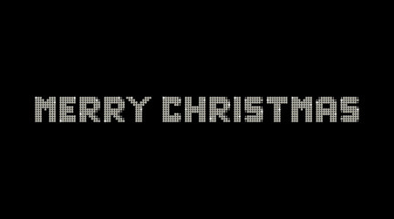 Merry Christmas sale banner with diamond letters