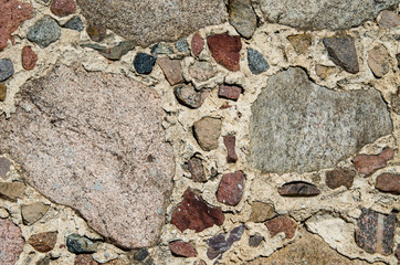 very old building. stone wall background closeup