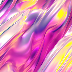 Beautiful luxury elegant backdrop with silk fabric drapery. 3d illustration, 3d rendering.