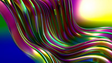 Abstract colorful background. 3d illustration, 3d rendering.