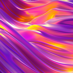 Naklejka premium Beautiful luxury elegant backdrop with silk fabric drapery. 3d illustration, 3d rendering.