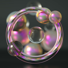 Beautiful background with geometric shape. 3d illustration, 3d rendering.