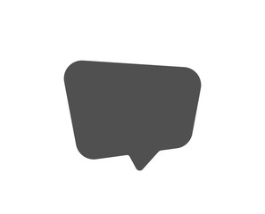 Speech bubble sign. Chat comment icon. Social media message symbol. Classic flat style. Simple chat message icon. Vector