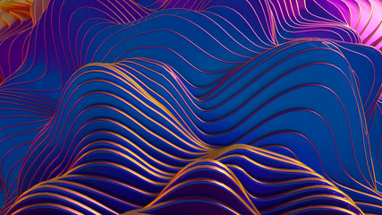 Abstract colorful background. 3d illustration, 3d rendering.
