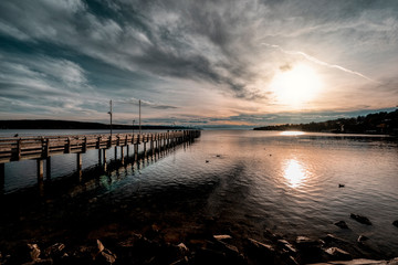 Fototapeta premium Blick über den Starnberger See 
