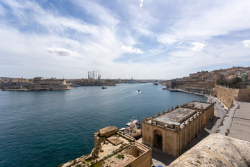 Alte Hafengeb&auml;ude in Valetta