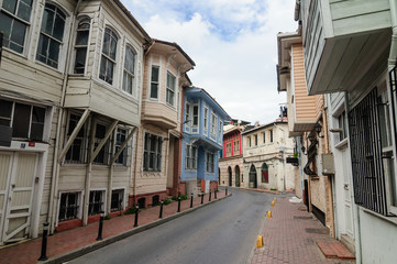 Typical building of the old district of Fatih, Istanbul.