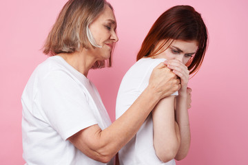 young mother and daughter