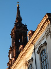 Fototapeta na wymiar Turm der Dreikönigskirche in Dresden