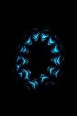 Colorful, changing effects and graphic elements of the laser show