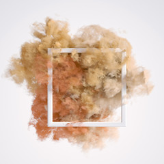 Beautiful background with purple smoke and steam. 3d illustration, 3d rendering.