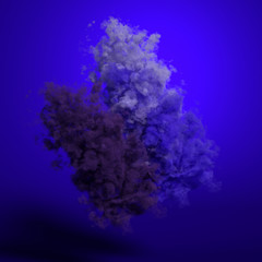 Fototapeta na wymiar Beautiful background with purple smoke and steam. 3d illustration, 3d rendering.