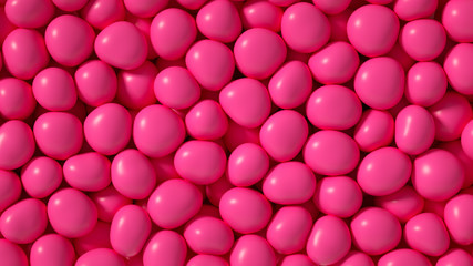 Beautiful background with beads, particles and simulation. 3d illustration, 3d rendering.