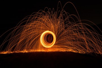 Photo Toys with fire and light 