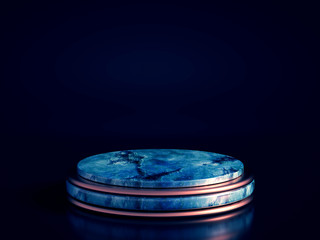 Beautiful, elegant, abstract background with metal and the texture of stone, marble and granite. 3d illustration, 3d rendering.