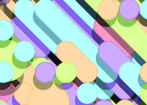 Color Abstract Lines Rain Generative Art background illustration