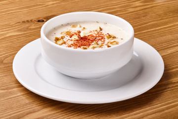 white background menu shooting