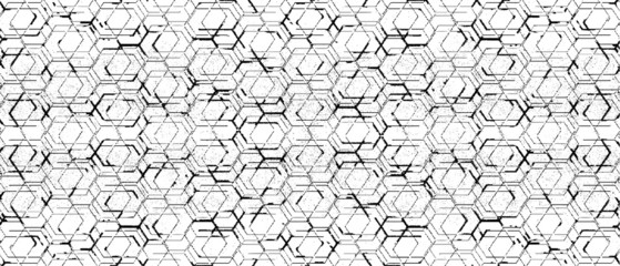 Rough, irregular texture composed of monochrome geometric elements. Overlay distressed grunge background. Abstract vector illustration. Isolated on white background. EPS10