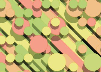 Color Abstract Lines Rain Generative Art background illustration