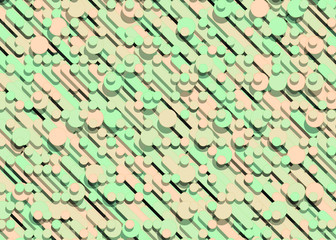 Color Abstract Lines Rain Generative Art background illustration