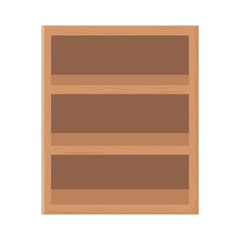 wooden shelf furniture storage icon