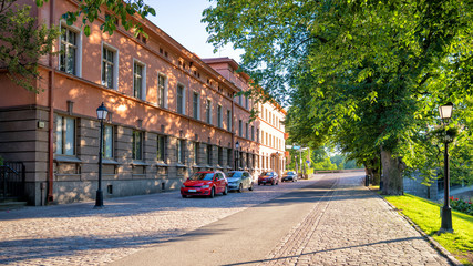 Image of typical street view in Turku, Finland with a population of approximately 187 000 people.