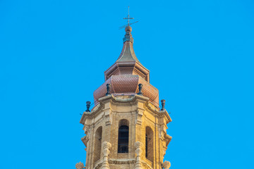 Zaragoza November 29, 2019, Seo Cathedral in Zaragoza Spain