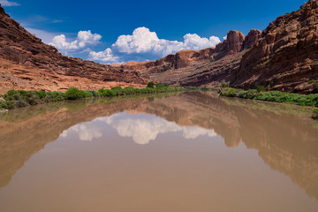 Fototapeta na wymiar Colorado River In Moab Utah