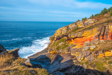 Fototapeta premium Mount Jaizkibel a magical site of colors called Labetxu. Basque Country