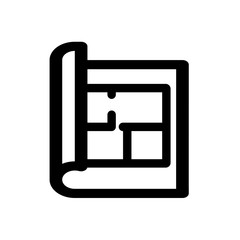 Floor plan icon, vector illustration. Flat design style. vector floor plan icon illustration isolated on white background, floor plan icon Eps10. floor plan icons graphic design vector symbols.