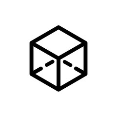 Cube icon, vector illustration. Flat design style. vector cube icon illustration isolated on white background, cube icon Eps10. cube icons graphic design vector symbols.