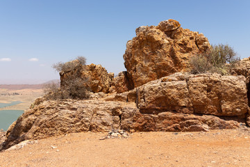Fototapeta na wymiar Felsformation im Anti-Atlas Gebirge