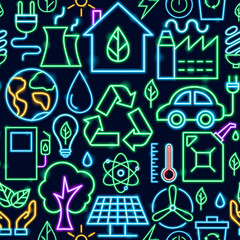 Ecology Seamless Pattern