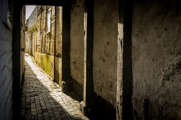 Alleyway in Tewkesbury Gloucestershire England